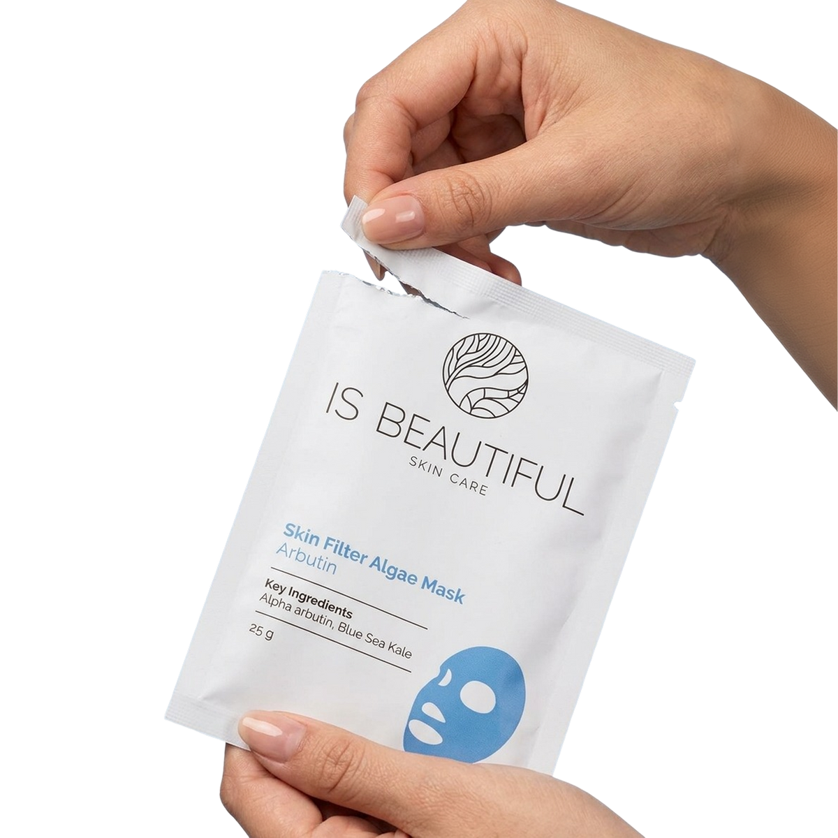Woman applying collagen balancing cleanser