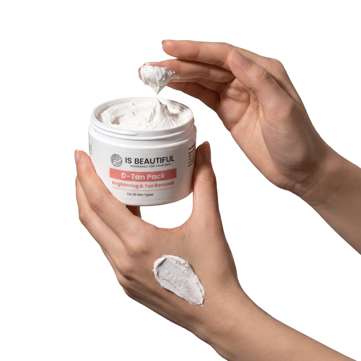 Woman applying collagen balancing cleanser