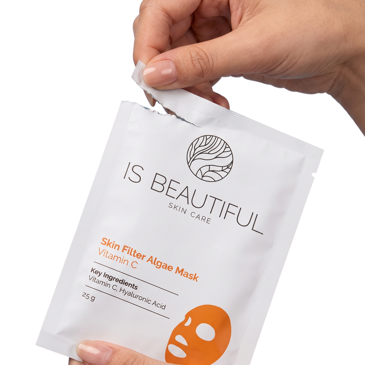 Woman applying collagen balancing cleanser